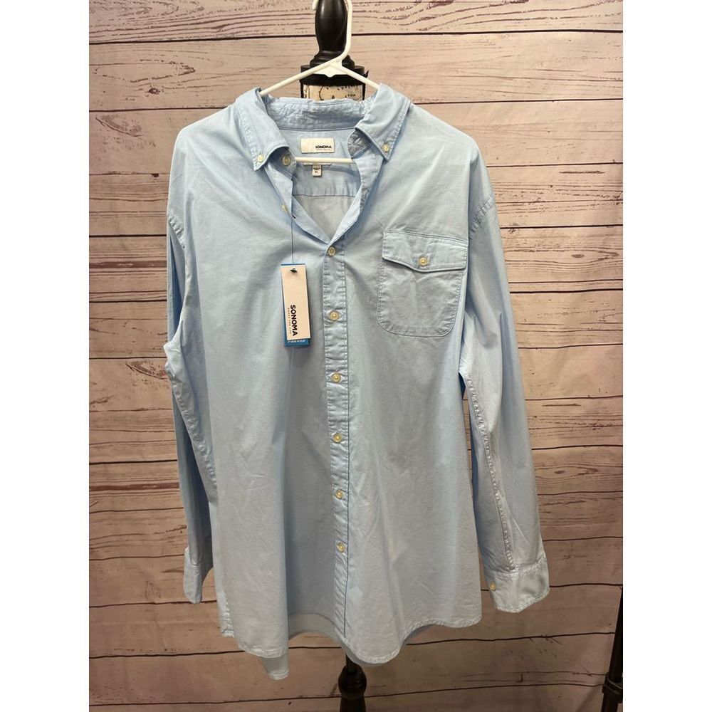 Sonoma XL nwt modern fit blue button down shirt